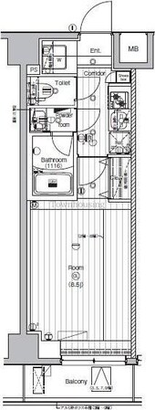 LUMEED CUBE 菊川 PREMIUMの物件間取画像